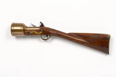 Flintlock handmortel c.1760-1770 (mortel, hand, flintlock)