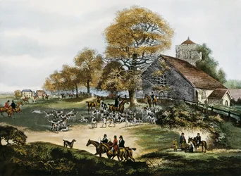 Rävjakt i Surrey, Storbritannien