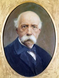 Francesco Crispi (1819 - 1901), italiensk politiker. Målning av G. Perez. Musee du Risorgimento i Rom.