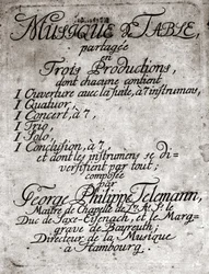 Georg Philipp Teleman. Tysk kompositör (Magdeburg