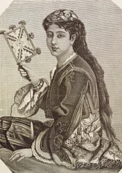 Grekland (C19th). Samhälle. Ung grek. 1879. Gravyr