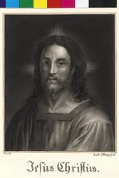 Halv längd Jesus Kristus