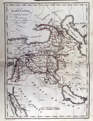 Mesopotamiens historiska atlas. Babylonien, Syrien och Assyrien. Slutet av 1700-talet.