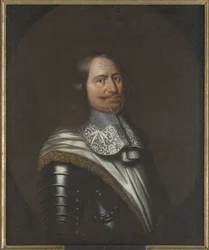 Jacob Kettler, duc de Courlande et Semigalie - Porträtt av Jacob Kettler (1610-1682), hertig av Kurland och Semigallia, Anonym . Olja på duk. Mått: 90x74 cm. Nationalmuseum Stockholm