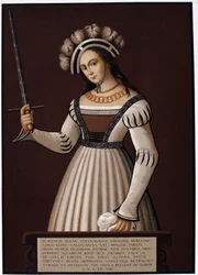 Jeanne la Maid, med ett svärd - i "" Jeanne d
