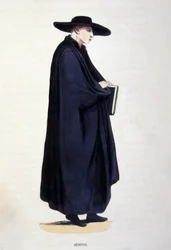 Jesuite. Gravyr från ett album på religiösa beställningar, Paris