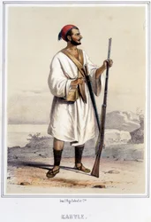 Kabyle man i Alger under andra hälften av 1800-talet.