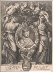 Kung av Spanien Karl II (tryck)