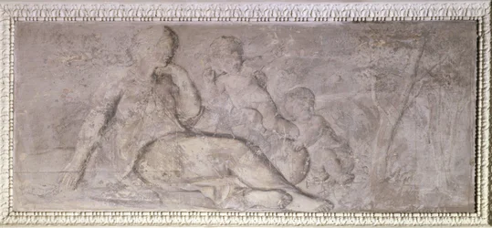 La Géographie, amours et sphère terrestre, mellan 1775 och 1785 (olja på trä)