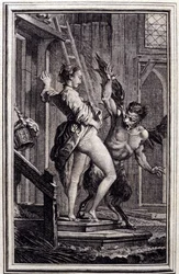 Djävulen från Papefiguière - i ”Berättelser och noveller på vers” av Jean de La Fontaine. 1762.