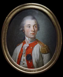 Löjtnant vid Artois infanteriregemente, ca 1780 (olja på duk)