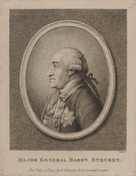 Generalmajor Baron Steuben (etsning)