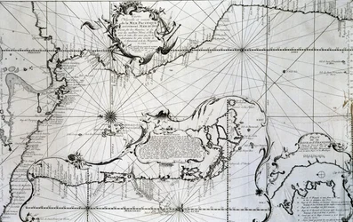 Karta över Stilla havet