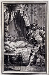 Mona Lisa - i ""Berättelser och noveller på vers"" av Jean La Fontaine. 1762.