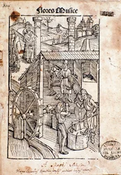 Sida från Flore Musices, Study on Gregorian Chant av Hugo von Reutlingen