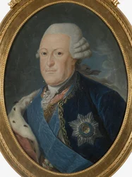 Pierre von Biron, hertig de Courlande - Porträtt av Peter von Biron (1724-1800), hertig av Kurland och Semigallia, anonym. Olja på duk, 1700-talets andra hälft.. Mått: 59x44 cm. Nationalmuseum Stockholm