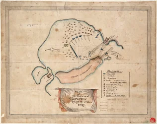 Plan över slaget vid Navarino, 21 oktober 1827