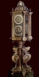 Planetklocka (astronomisk maskin). 1500-talet. Musée Guimet.