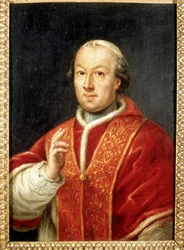 Påven Pius (Pio eller Pius) VI (1717-1799). Anonym målning. Rom, Risorgimentos museum.