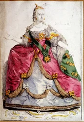 Porträtt i fötter av Katarina II av Ryssland