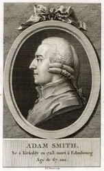 Porträtt av Adam Smith (1723 - 1790), skotsk filosof och ekonom.
