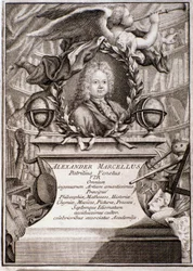 Porträtt av Alessandro Marcello (gravyr)