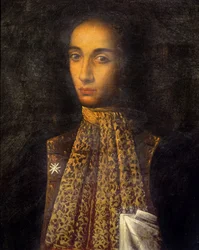 Porträtt av Alessandro Scarlatti (1660-1725) italiensk kompositör.