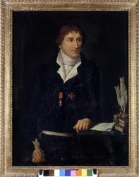 Porträtt av Alessandro Verri, bror till Pietro Verri (1728 - 1797). Anonym. 1700-talet. Villa Sornani i Zürich.