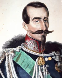 Porträtt av Alfonso Ferrero, Marquis de La Marmora (1804-1878), italiensk general och politiker