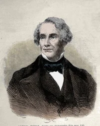 Porträtt av den amerikanske uppfinnaren Samuel Finley Breese Morse (1791-1872).