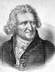 Porträtt av Antoine Augustin Parmentier (1737 - 1813), fransk militärapotekare och agronom - i "" Les Contemporains", n.d. sent 1800-tal.
