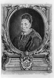 Porträtt av Benedikt XIII (1649 - 1730).