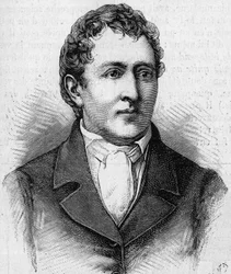 Porträtt av Carl Wilhelm Scheele (1742-1786), svensk kemist. (Efter ett samtida porträtt.) Gravyr i ”La Nature: revue des sciences et de leurs applications aux arts et à l