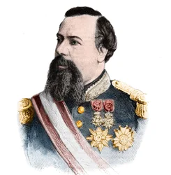 Porträtt av Charles III Grimaldi (1818-1889), prins av Monaco (1856-1889). i "The Illustrous World" av den 21 september 1889.