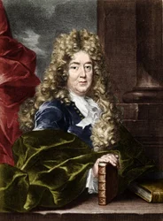 Porträtt av Charles Perrault (1628-1703), fransk författare.