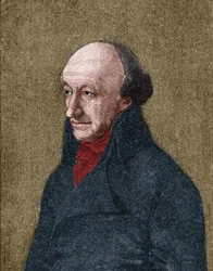Porträtt av Christoph Martin Wieland (1733-1813) tysk poet, översättare och redaktör.