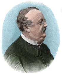 Porträtt av Conrad (Konrad) Ferdinand Meyer (1825-1898) schweizisk poet och författare på tyska.
