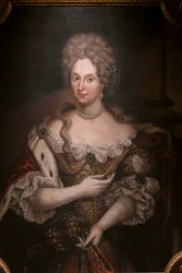 Porträtt av Dorotea Sofia av Neoburg