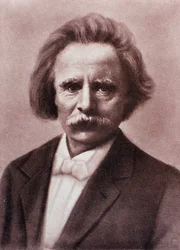 Porträtt av Edvard Grieg (kritteckning)
