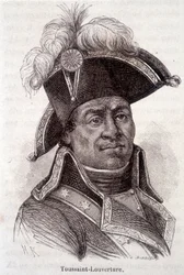 Porträtt av Francois Dominique Toussaint känd som "" Toussaint-Louverture" (Toussaint Louverture
