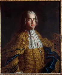 Porträtt av Francois III (1708-1765) Brud till Marie Therese av Österrike Anonym målning från 1700-talets Nancy, Musee historique lorrain - Porträtt av Francois III (1708-1765), make till Marie Theresia av Österrike. Anonym målning - 1700-tal. Hej