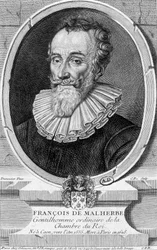 Porträtt av François Malherbe, fransk poet (1555-1628) - gravyr