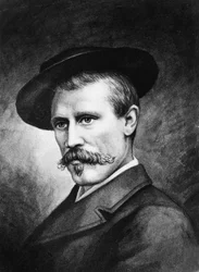 Porträtt av Fridtjof Nansen (1861-1930), norsk upptäcktsresande 1897