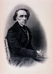 Porträtt av Giacomo Meyerbeer (gravyr)