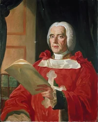 Porträtt av Giambattista Lorenzo Bogino, statsman från Piemonte. Statsminister år 1750 (olja på duk)