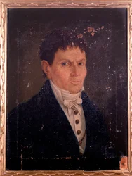 Porträtt av Giovanni Battista Longarini, italiensk castrato (målning