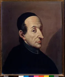 Porträtt av Giovenale Sacchi (1726-1789) italiensk musikolog Anonym målning. 1700-talet. Bologna, Civic Museum Museum