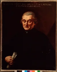 Porträtt av Giuseppe Maria Caretti (1690-1774) italiensk kompositör Anonym målning. 1700-talet. Bologna, Civic Museum Museum