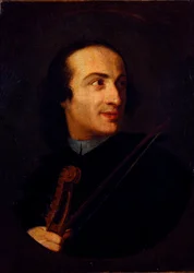 Porträtt av Giuseppe Tartini (1692 - 1770), italiensk violinist och kompositör Anonym målning. 1700-talets Milano, museo del castello
