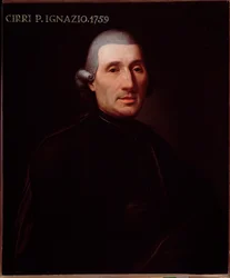 Porträtt av Ignazio Cirri (1711-1787), italiensk kompositör. Anonym målning. 1700-talet. Bologna, Civico Museo Bibliografico